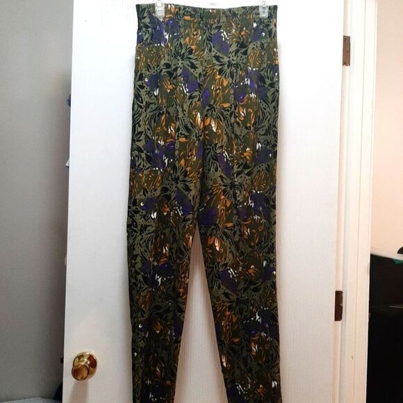 Vintage Turn On  Boho Lagen Look High Elastic Waist Pants Large - Picture 2 of 7
